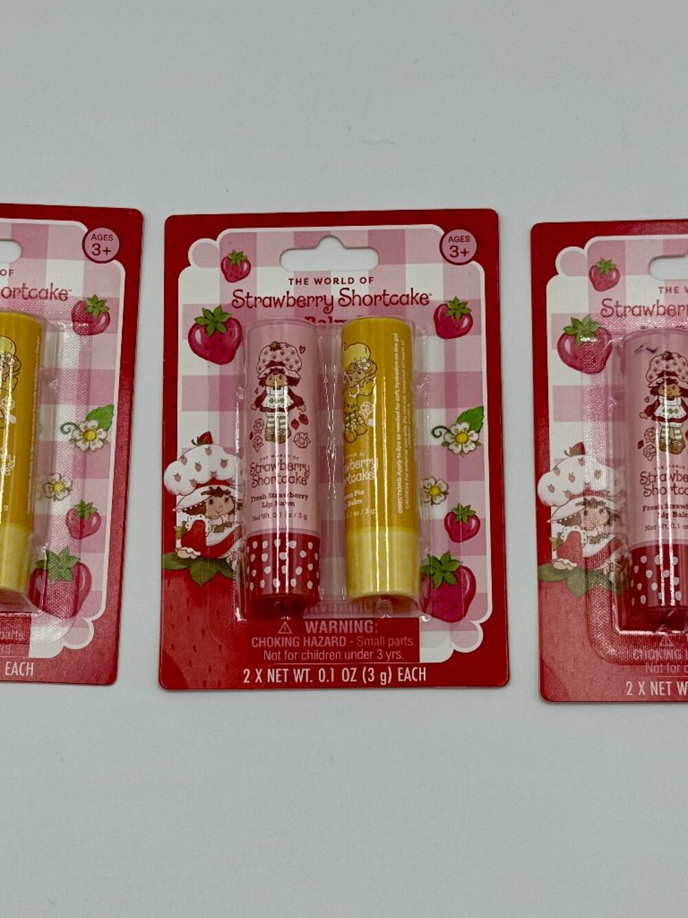 6 Strawberry Shortcake & Lemon Pie Flavored Lip Balms